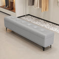 Modern Bedroom Bench with Storage Space, Hallway Seat Chest with Shoe Rack, Ultra-Narrow Gap — Slim Entryway, Living Room, and Shoe-Changing(B,80 * 35 * 45cm/31.5 * 13.8 * 17.7in)
