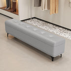 Modern Bedroom Bench with Storage Space, Hallway Seat Chest with Shoe Rack, Ultra-Narrow Gap — Slim Entryway, Living Room, and Shoe-Changing(B,80 * 35 * 45cm/31.5 * 13.8 * 17.7in)