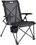 Alvantor® Camping Chair, Full Mesh Folding Beach Chair Breathable High Back Portable Lawn Chair for Outdoor, Armrest, Cup Holder, Easy Use Seat for Travel, Fishing, Pinic, Sports Event, 24"x31"x38"