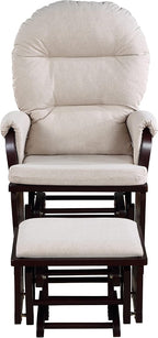 Madison Glider & Ottoman Espresso/Latte
