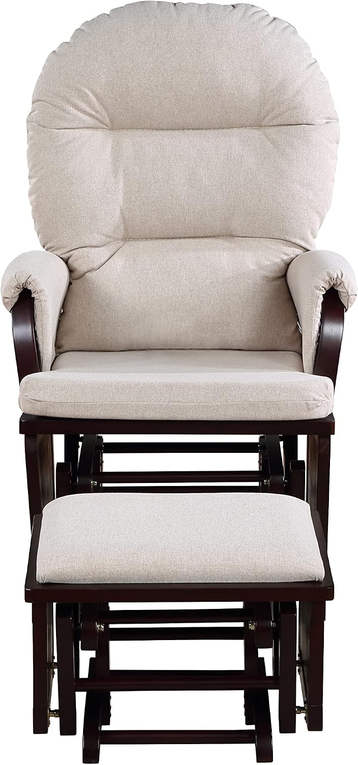 Madison Glider & Ottoman Espresso/Latte