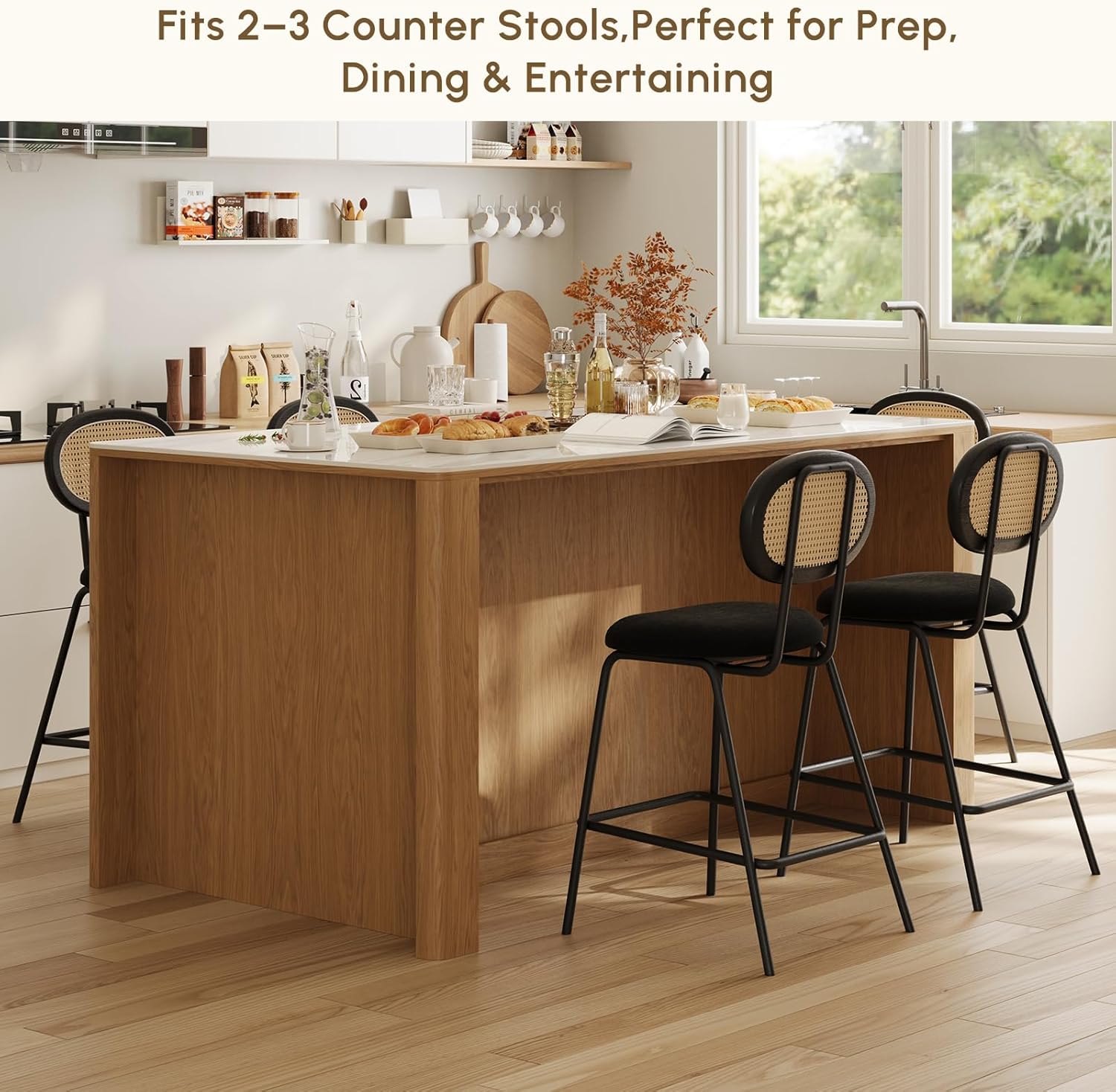 homary Kitchen Island with Storage with Sintered Stone Top, Solid Rubberwood Base with Ash Veneer, 72" Large Stationary Kitchen Cabinet with 5 Drawers, Trash Storage & Shelves, Modern Fluted Design