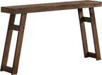 Alaterre Furniture Lawas Solid Wood Console Table, Brown, 56”x12”x32” | Modern Farmhouse Entryway Table, Easy Assembly Living Room Furniture for Behind the Couch, Entryway, or Hallway