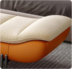 Modern Leathers End of Bed Bench for Bedroom,Upholstered Storage Ottoman Entryway with for Living Room Entryway(Orange,180 * 50 * 42cm)