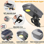 Solar/USB-C Rechargeable Grill Light for Blackstone Weber Grills, LED Work Light Tool Gifts for Men Him Dad, 360° Rotation Auto On/Off Heat-Resistant Grill Lights for Outdoor Grill BBQ Accessories