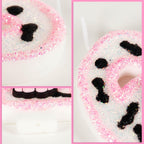 Pink Cow Glitter Birthday Candles Number 2 Birthday Decorations, 2 Year Old Birthday Decorations, Number 2 Candle for Cake, Cowgirl Theme Number Candle for Girls 2nd Birthday Party Décor