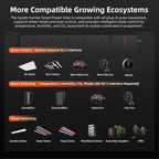 Spider Farmer GGS AC10 Power Strip Kits, 10 AC Smart APP-Based Controls Outlets, 3 in 1 Soil Sensor, Temp Humid Light Sensor, for Indoor Grow Tent Plants Room