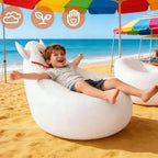 Zopsc Soft Skin Friendly Inflatable Chair, Cute Shape Air Valve for Quick Inflation