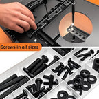 Universal TV Mounting Hardware Kit | M4/M5/M6/M8 Screws & Spacers | VESA-Compatible for TVs & Monitors Up to 80" | Organized & Labeled for Quick Installation