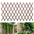 Expandable Garden Trellis, 38" x 89" Large Wooden Lattice Fence Wall Panel Lattice Trellis for Climbing Plants Outdoor Ivy Vine Rose Clematis for Garden Patio Room Decor (1Pcs Brown)