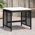 Garden Stool Set of 4 Black 14.2 in