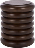 SAFAVIEH Home Collection - Anatoly Brown Accent Table, Sculptural Round Side Table, Bold Contemporary Design (ACC6615A)