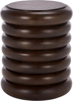 SAFAVIEH Home Collection - Anatoly Brown Accent Table, Sculptural Round Side Table, Bold Contemporary Design (ACC6615A)