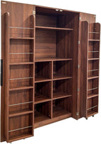 Kitchen Pantry Cabinet with Doors & Shelves, 62.8" Freestanding Cupboard | 180° Door Opening, 5-Layer Inner Door Shelves, Particle Board & MDF Construction, Melamine Finish, Easy Maintenance