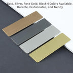 Stainless Steel Durability Gold Custom Name Tag With Pin or Magnet or Adhesive Tape,Metal Easy To Read Name Badge,Personalized Engraved Nametag for Cops, Nurses, Doctors,Employee,Workers (Gold)