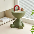 Circle Side Table, Round Modern End Table, Waterproof & Durable, Small Coffee Table for Living Room, Bedroom, Bedside, Versatile Accent Table - Green