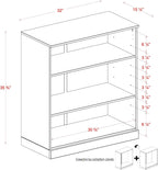 Palace Imports 100% Solid Wood Kitchen Pantry w/ 4 Glass Doors, White, 32" w x 71.5" h, Renewable Eco-Friendly Wood, Made in Brazil