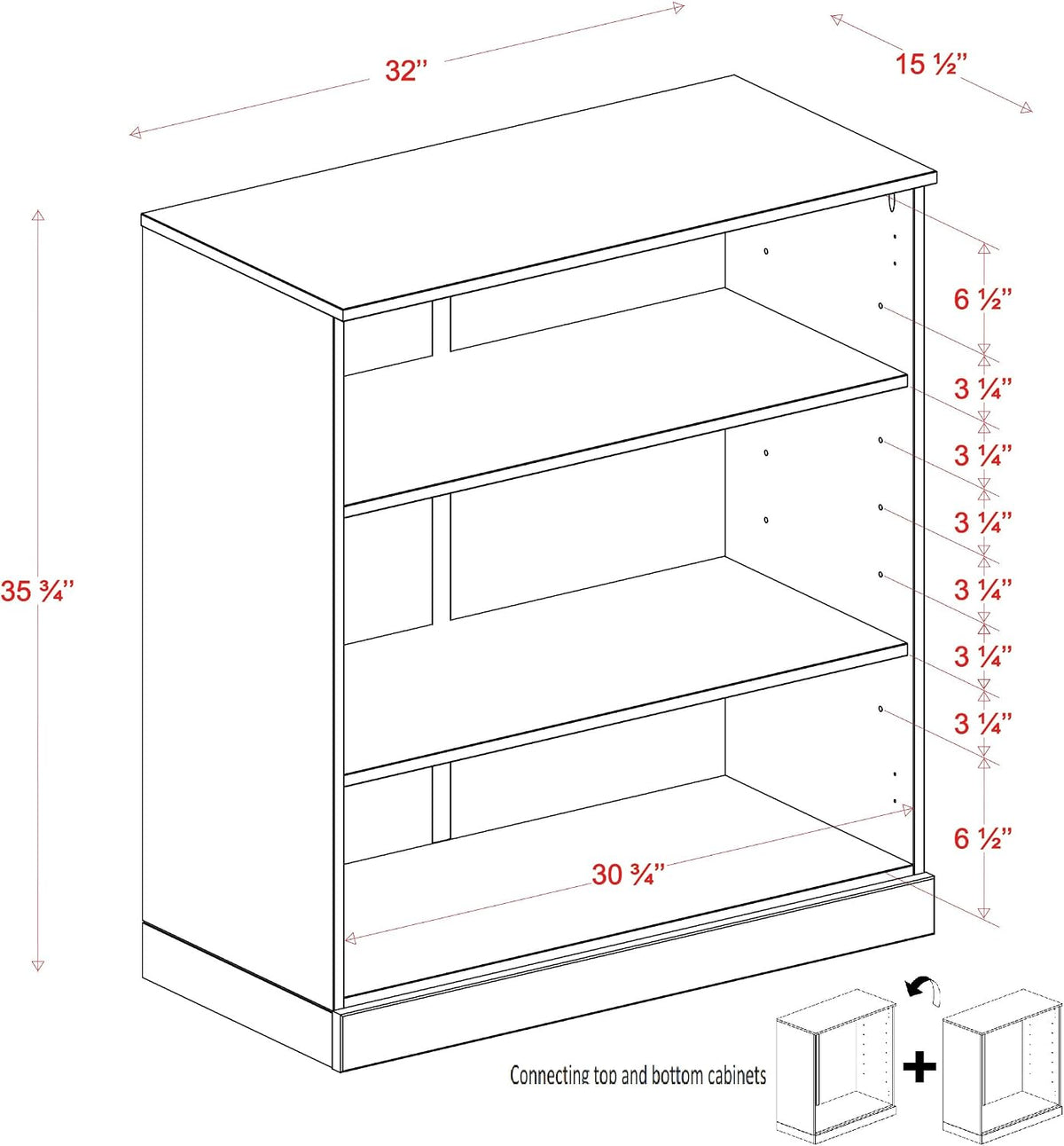 Palace Imports 100% Solid Wood Kitchen Pantry w/ 4 Glass Doors, White, 32" w x 71.5" h, Renewable Eco-Friendly Wood, Made in Brazil