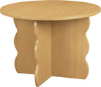 babyletto Ripple Play Table and Chairs Set in Natural Oak | GREENGUARD Gold Certified Wooden Kids Play Table & Chairs Set - Recommended For Ages 5-8, Ideal For Art & Play