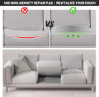 Couch Cushion Support for Sagging Seat, 24"x24"x2.4" 40D High Density Curved Foam Sofa Cushion Support, Under-Cushion Sag Repair,Grey Set of 3