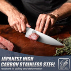 Huusk Father's Day Gifts for Dad, 8" Chef Knife for Kitchen, Gift for Father's Day, Best Dad Ever Gift, Stainless Kitchen Knife with Resin Handle, Full Tang Cooking Knives, Gifts Box