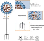 Wind Spinner Large Wind Mill Metal Outdoor Indoor Large Two-Way Wind Sculptures for Garden Patio Yard Decor