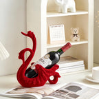 XINXUAN Swan Couple Wine Bottle Holder Countertop, Gifts for Women | Wine Lovers, Decor for Kitchen, Wine Gifts for Women, Ornament Display Stand