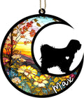 Personalized Dog Memorial, Custom Name Tibetan Terrier Dog Christmas Ornament with Name, Custom Breeds, Pet Loss Light Catcher, Gifts for Lovers Loss of Pet Sympathy on Mothers Day Christmas