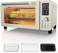 Nuwave Bravo Pro Convection Air Fryer Toaster Oven Combo, 2025 New and Improved, 10-in-1, 50°-450°F Temp Controls, Quick & Even Crisp Technology, 21Qt Capacity, Vanilla Cream, PFAS Free