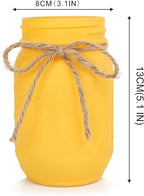 CNVOILA Thanksgiving Decorations, Thanksgiving Themed Mason Jars Centerpiece with Flower Decor - Perfect for Thanksgiving Decor Indoor, Home, Office, Dining Table