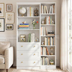 Cyclysio Kitchen Pantry Cabinet, 80" Pantry Storage Cabinet with Drawers and Adjustable Shelves, Kitchen Cabinet for Livingroom, Pantry, Bathroom, Kitchen (White)