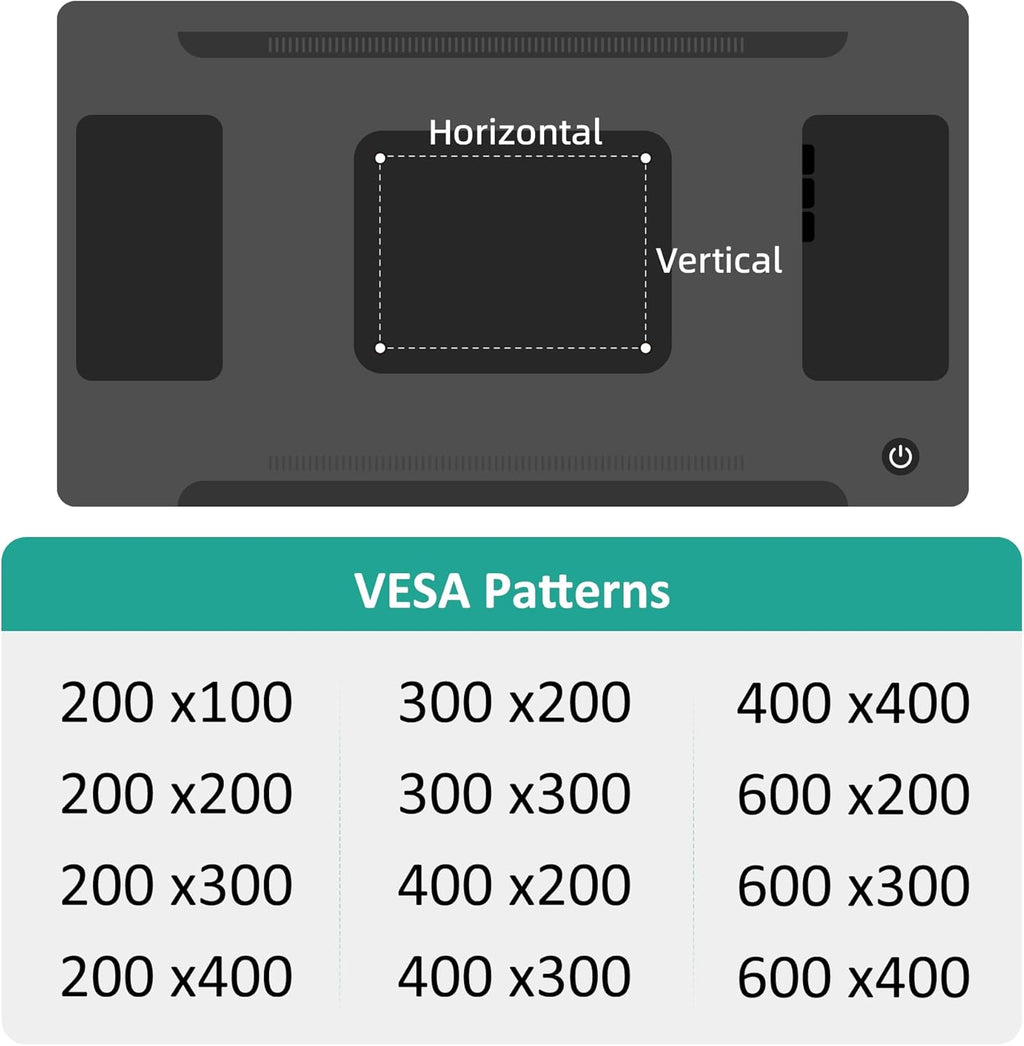 Studless TV Wall Mount for 22-55 Inch TVs, Slim No Stud TV Mount, Drywall TVs Bracket, Holds Up to 100 lbs, Max VESA 400x400mm - No Drill Easy Installation with Bubble Level