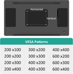 Studless TV Wall Mount for 22-55 Inch TVs, Slim No Stud TV Mount, Drywall TVs Bracket, Holds Up to 100 lbs, Max VESA 400x400mm - No Drill Easy Installation with Bubble Level