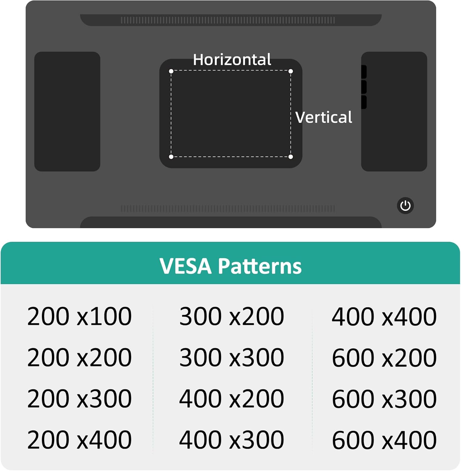 Studless TV Wall Mount for 22-55 Inch TVs, Slim No Stud TV Mount, Drywall TVs Bracket, Holds Up to 100 lbs, Max VESA 400x400mm - No Drill Easy Installation with Bubble Level