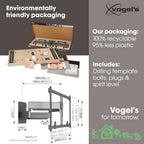 Vogel's TVM 5855 Full-Motion Ultra Strong TV Wall Mount for Large and Heavy TVs up to 100 inches and 165 lbs, Swivels up to 120°, Max. VESA 600x400, Universally Compatible
