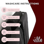 Black Makeup Remover Towels Set of 4, 100% Soft Cotton Reusable Luxury 4 Pcs Makeup Wipes for Face, Ideal for Salon, Bath, Hotel, Spa, Washcloths for Face Pack of 4 (12"X12")
