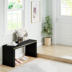 APRTAT Bamboo Dining Bench Indoor Long Entryway Shoe Rack Benchs,Outdoor Modern Wood Benches 35 Inch Bamboo Bench for Living Room Hallway Bedroom Bathroom