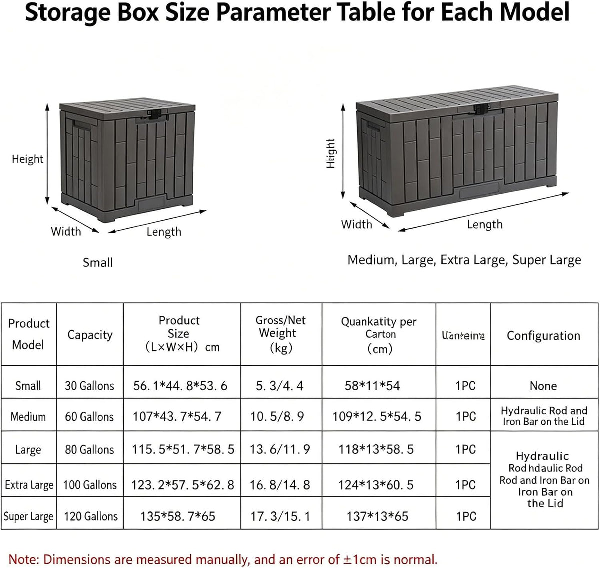 Package Delivery Boxes For Outside, Outdoor Storage Box With Lock Slot, Features Extra-large Storage Space, Deck Boxes Outdoor Waterproof, for A Wide Range Of Applications(X-Large)