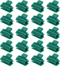 uxcell Greenhouse Clamps for 9/16inch PVC Pipe, 20pcs Greenhouse Film Clamps Shading Net Rod Clip Garden Hoops for Row Cover, Greenhouse Plastic Sheeting(Dark Green)