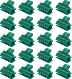 uxcell Greenhouse Clamps for 9/16inch PVC Pipe, 20pcs Greenhouse Film Clamps Shading Net Rod Clip Garden Hoops for Row Cover, Greenhouse Plastic Sheeting(Dark Green)