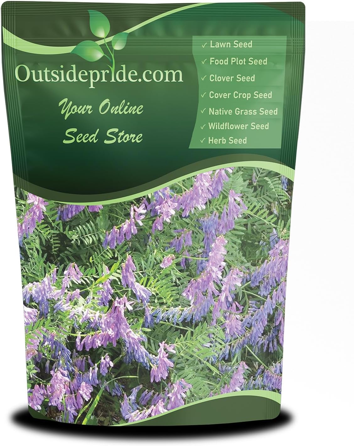 Outsidepride Hairy Vetch Cover Crop Seeds - 1 Lb Cold Tolerant, Winter Hardy - Ideal for Soil Improvement, Green Pasture, Hay & Livestock Forage - Pollinator Friendly Garden Seeds, Ground Cover