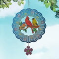 Birds Wind Spinner,Metal Wind Spinners for Outdoor,3D Double Sided Hanging Decor for Indoor,Outdoor,Unique Gifts for Women
