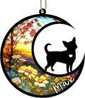 Personalized Dog Memorial, Custom Name Chihuahua Dog Christmas Ornament with Name, Custom Breeds, Pet Loss Light Catcher, Gifts for Lovers Loss of Pet Sympathy on Mothers Day Christmas