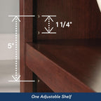 Sauder Miscellaneous Storage 2-Shelf Bookcase/ book shelf, Select Cherry finish