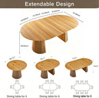 Extendable Wooden Dining Table with 4 Chairs for Small Space | extendable table，wooden dining table，dining table small space(black)