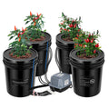 VIVOSUN DWC Hydroponics Grow System with Top Drip Kit 4 Buckets