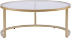 SEI Furniture Evelyn Glam Nesting Coffee Table 2-pc Set, Gold