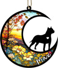 Personalized Dog Memorial, Custom Name American Staffordshire Terrier Dog Christmas Ornament, Custom Breeds, Pet Loss Light Catcher, Gifts for Lovers Loss of Pet Sympathy on Mothers Day Christmas