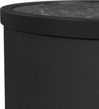 Picket House Furnishings Nebula Round Smart End Table in Black