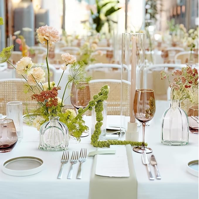 72 Pcs Bud Vase Set, Vases for Centerpieces, Cute Glass Bud Vases in Bulk, Small Vases for Flowers, Clear Vase Set for Wedding Decorations, Home Table Flower Décor